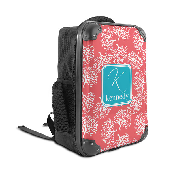 Coral & Teal 15" Backpack - ANGLE VIEW