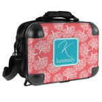 Coral & Teal Hard Shell Briefcase (Personalized)