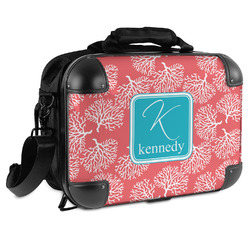 Coral & Teal Hard Shell Briefcase - 15" (Personalized)