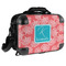 Coral & Teal 15" Hard Shell Briefcase - FRONT