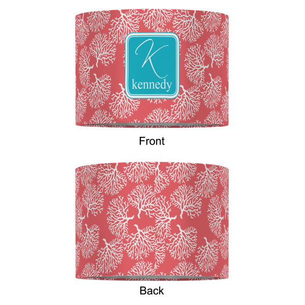 Coral & Teal 16" Drum Lampshade - APPROVAL (Fabric)