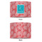 Coral & Teal 16" Drum Lampshade - APPROVAL (Fabric)