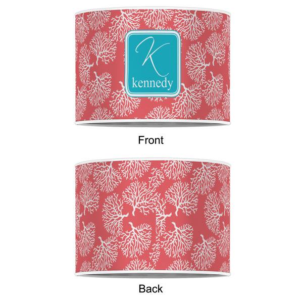 Coral & Teal 16" Drum Lampshade - APPROVAL (Poly Film)