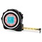 Coral & Teal 16 Foot Black & Silver Tape Measures - Front