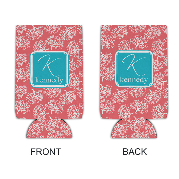 Coral & Teal 16oz Can Sleeve - APPROVAL