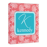 Coral & Teal Canvas Print - 16x20 (Personalized)