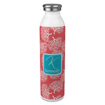 Coral & Teal 20oz Stainless Steel Water Bottle - Full Print (Personalized)