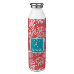 Coral & Teal 20oz Stainless Steel Water Bottle - Full Print (Personalized)