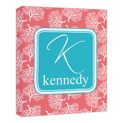 Coral & Teal Canvas Print - 20x24 (Personalized)