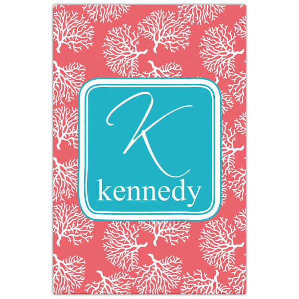 Coral & Teal 20x30 - Canvas Print - Front View