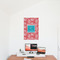 Coral & Teal 20x30 - Matte Poster - On the Wall