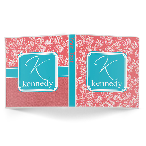 Coral & Teal 3-Ring Binder Approval- 1in