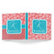 Coral & Teal 3-Ring Binder Approval- 1in