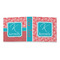 Coral & Teal 3-Ring Binder Approval- 2in