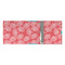 Coral & Teal 3 Ring Binders - Full Wrap - 3" - OPEN INSIDE