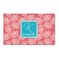 Coral & Teal 3' x 5' Indoor Area Rug (Personalized)