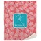 Coral & Teal Sherpa Throw Blanket - 60"x80" (Personalized)
