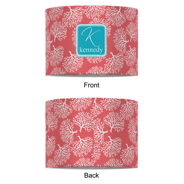 Coral & Teal 8" Drum Lampshade - APPROVAL (Fabric)