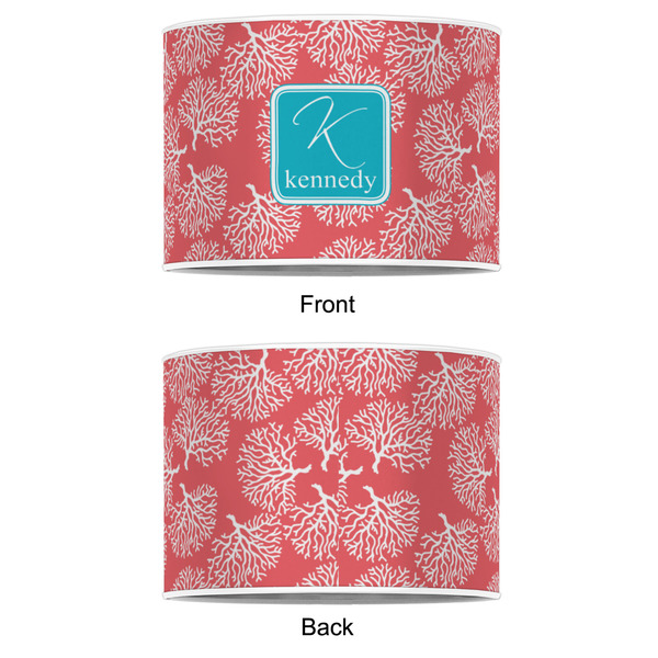 Coral & Teal 8" Drum Lampshade - APPROVAL (Poly Film)