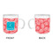 Coral & Teal Acrylic Kids Mug (Personalized) - APPROVAL