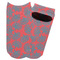 Coral & Teal Adult Ankle Socks