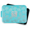 Coral & Teal Aluminum Baking Pan - Teal Lid - FRONT w/ lid off