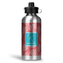 Coral & Teal Water Bottles - 20 oz - Aluminum (Personalized)