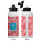 Coral & Teal Aluminum Water Bottle - White APPROVAL