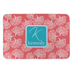 Coral & Teal Anti-Fatigue Kitchen Mat (Personalized)