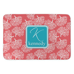 Coral & Teal Anti-Fatigue Kitchen Mat (Personalized)