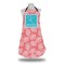 Coral & Teal Apron w/ Name and Initial