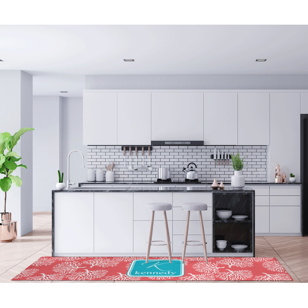 Coral & Teal Area Rug Sizes