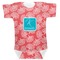 Coral & Teal Baby Bodysuit 12-18 (Personalized)