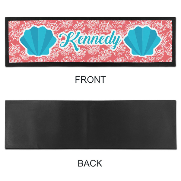 Coral & Teal Bar Mat - Large - APPROVAL