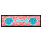 Coral & Teal Bar Mat - Large (Personalized)