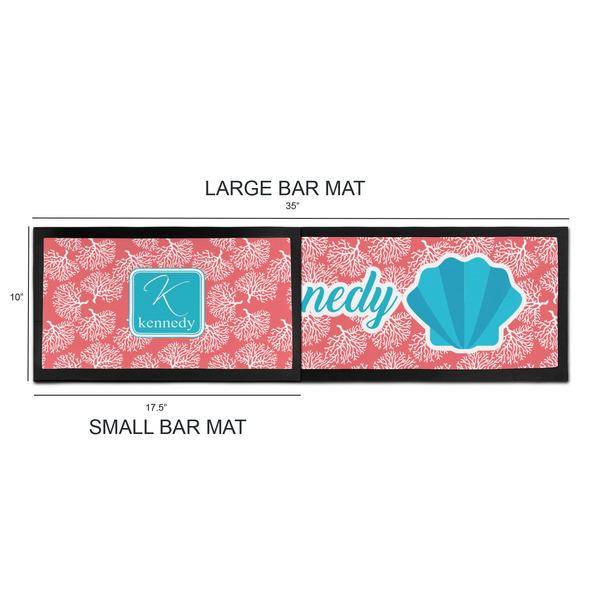 Coral & Teal Bar Mats - Sizing Chart