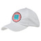 Coral & Teal Baseball Cap - White (Personalized)