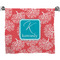 Coral & Teal Bath Towel (Personalized)
