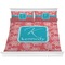Coral & Teal Comforter Set - King (Personalized)