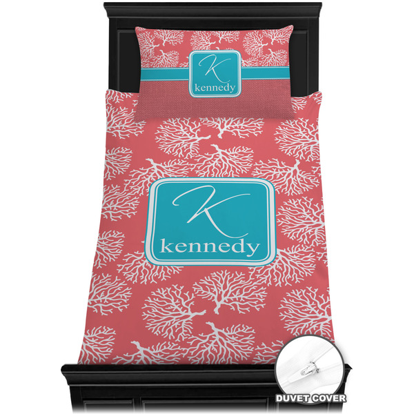 Coral & Teal Bedding Set (TwinXL) - Duvet