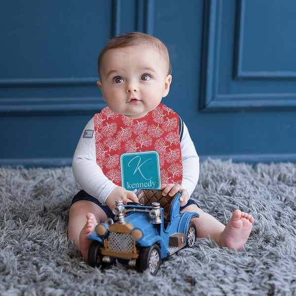 Coral & Teal Bib Lifestyle Boy
