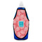 Coral & Teal Bottle Apron - Soap - FRONT