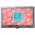 Coral & Teal Business Card Case