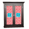 Coral & Teal Cabinet Decal - Medium (Personalized)