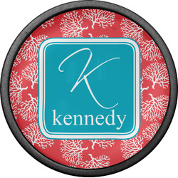 Coral & Teal Cabinet Knob (Black) (Personalized)
