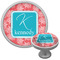 Coral & Teal Cabinet Knob (Silver) (Personalized)
