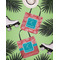 Coral & Teal Canvas Tote Lifestyle Front and Back