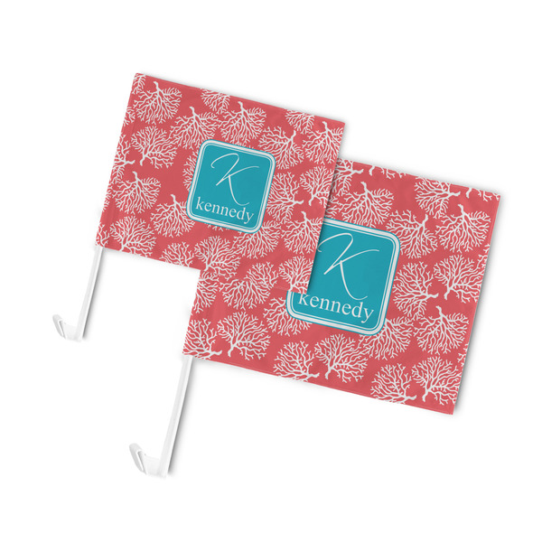 Coral & Teal Car Flags - PARENT MAIN (both sizes)