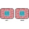 Coral & Teal Car Floor Mats (Back Seat) (Approval)