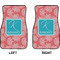 Coral & Teal Car Mat Front - Approval